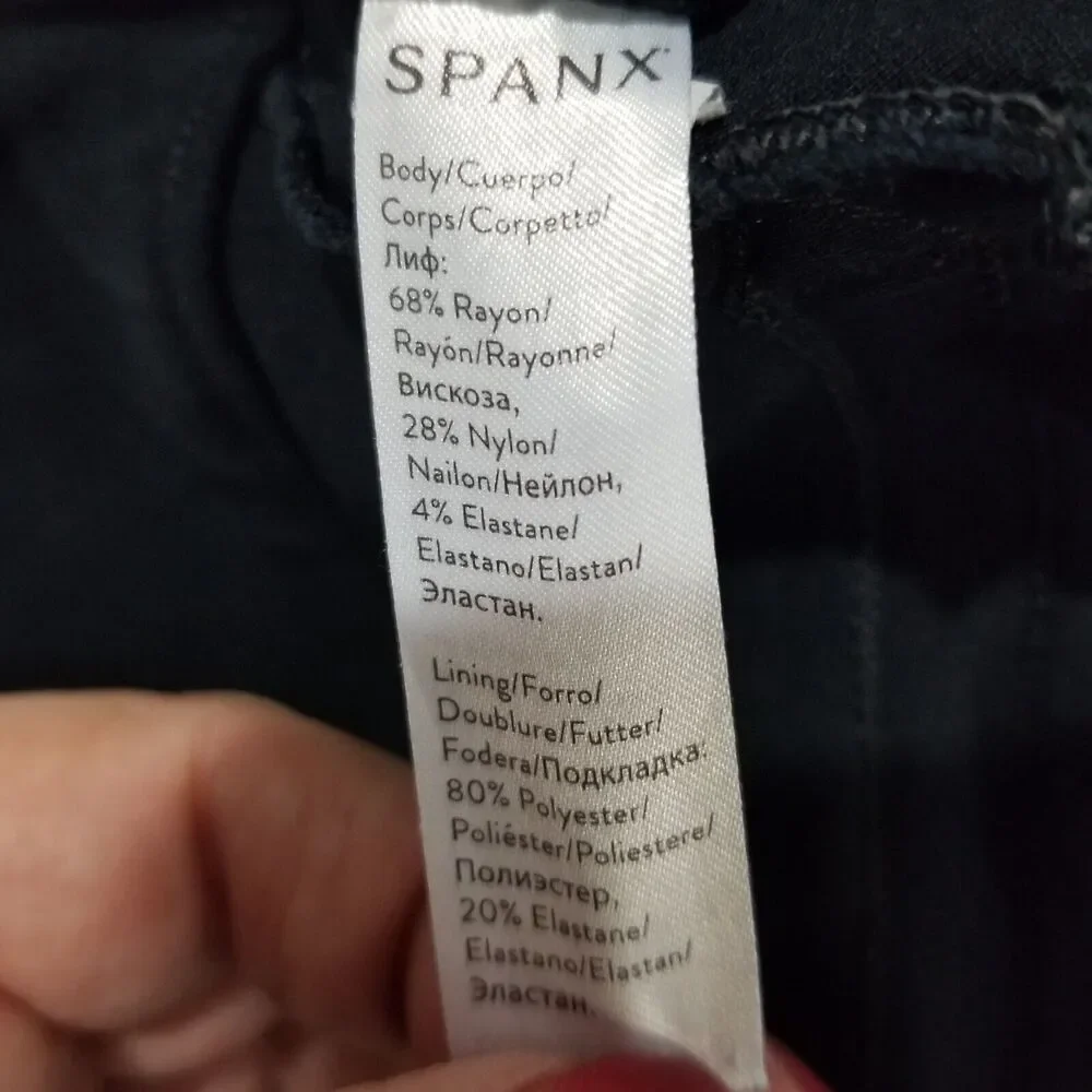 SPANX Medium The Perfect Black Pant Ankle Backseam Skinny Classic Black 20251R